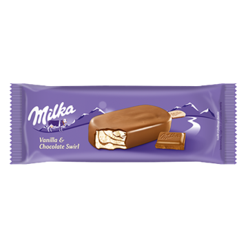 NESTLE Milka Vanilla and Chocolate Swirl